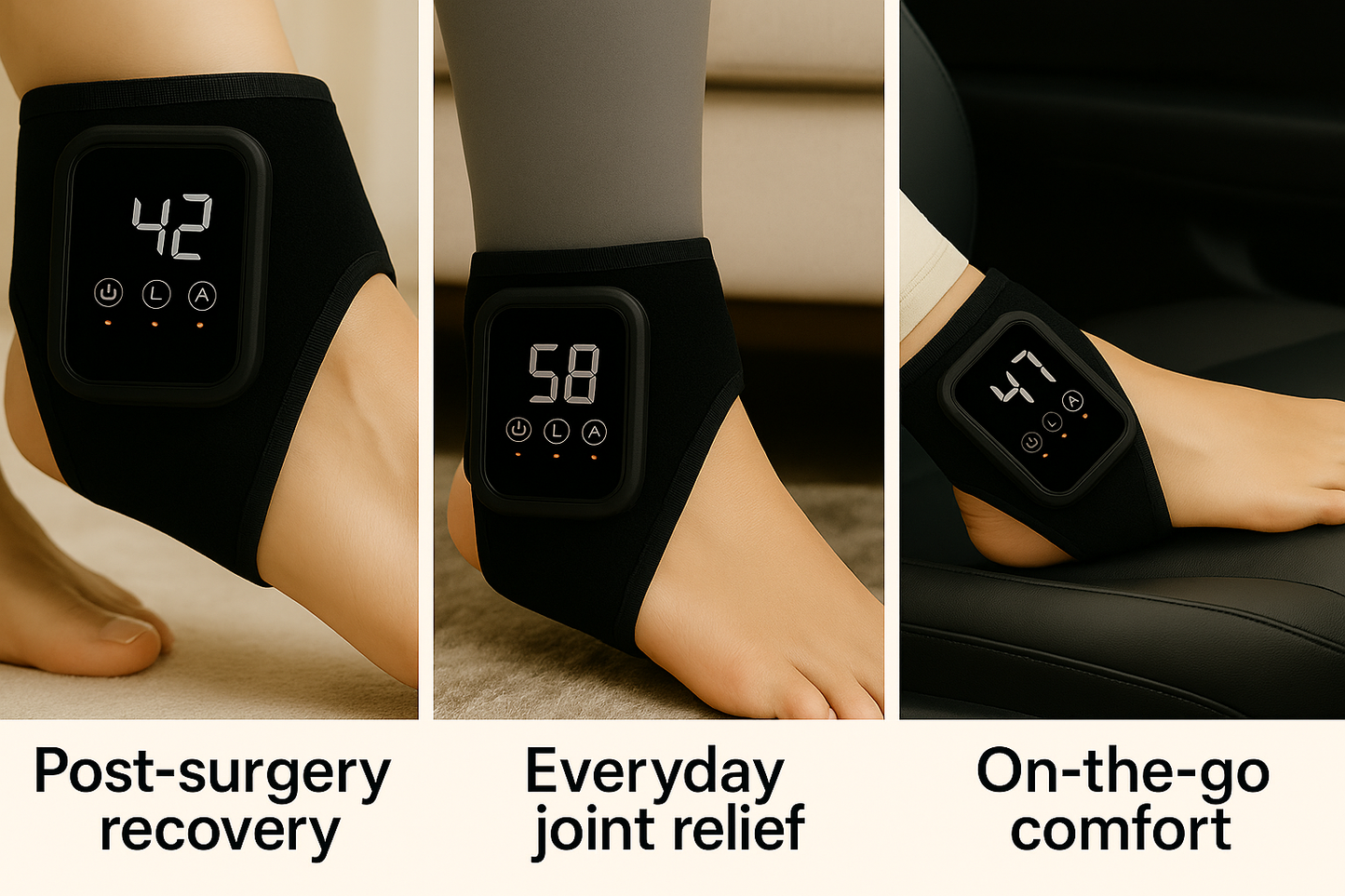 Adjustable Heat & Vibration Foot Massager