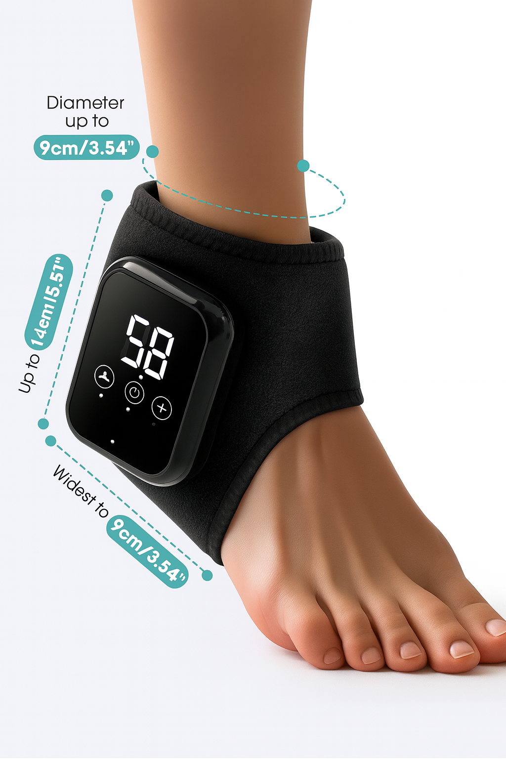 Adjustable Heat & Vibration Foot Massager